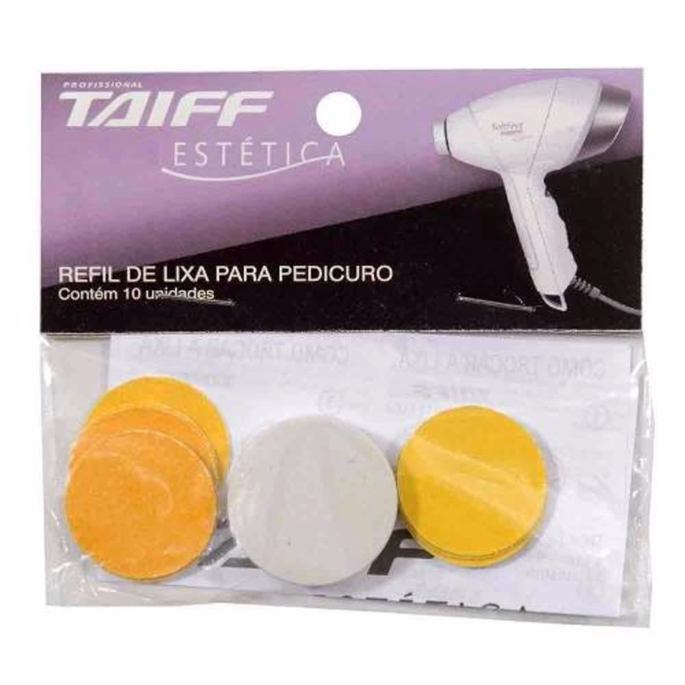 Refil Lixa para Pedicuro Taiff Soft Feet com 10 Unidades
