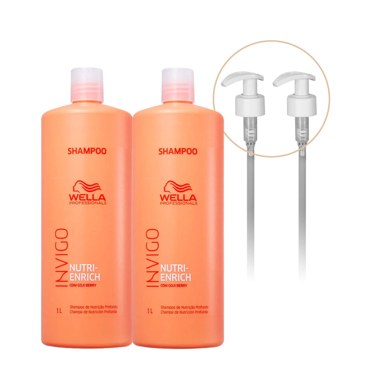 Kit Wella Professionals Invigo Nutri-Enrich Shampoo Extra Válvula (4 Produtos)