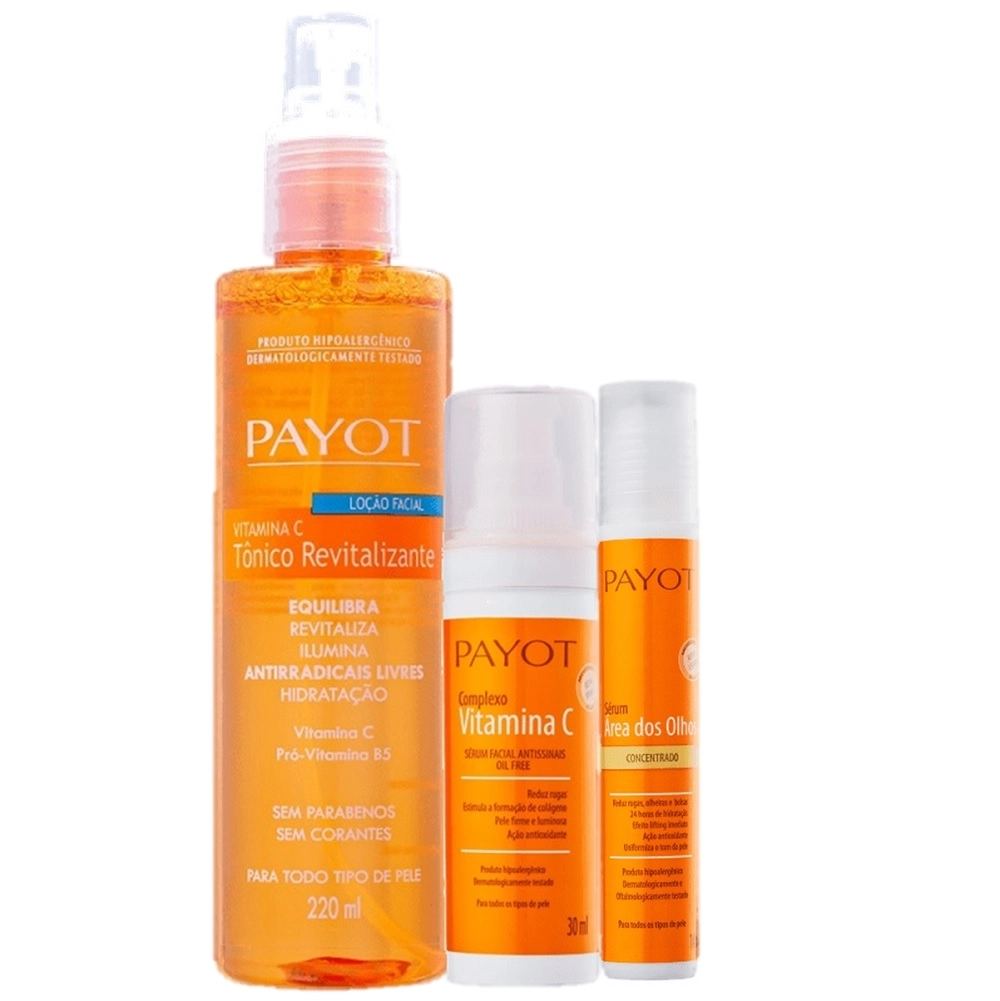 Kit Payot Vitamina C Revitalizacao E Reducao De Olheiras (3 Produtos)