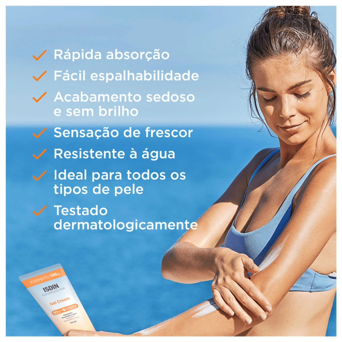 Produto ISDIN_Fotoprotector_Gel_Cream_FPS_50_Protetor_Solar_Corporal_198g_Evas_4