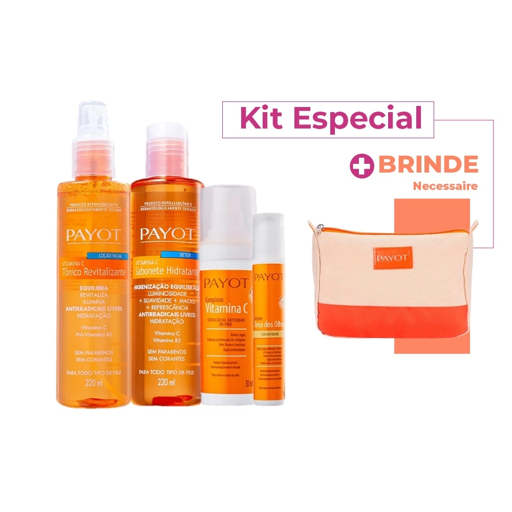 Kit Payot Vitamina C Cuidados Com A Pele (4 Produtos) +