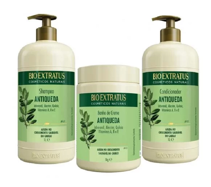 Bio Extratus Jaborandi Trio (Shampoo + Cond + Banho De Creme 1L)