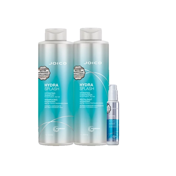 Joico Hydra Splash Shampoo 1L Condicionador 1L Leave-in 100ml