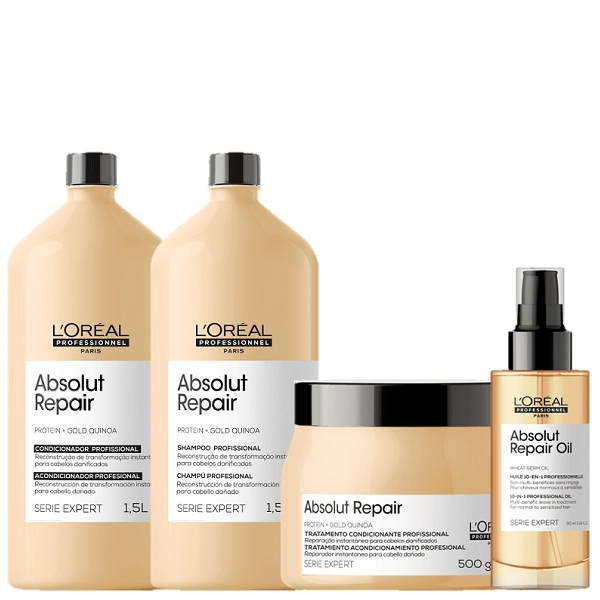 Produto Kit_L-Oreal_Professionnel_Absolut_Repair_Shampoo_Condicionador_Mascara_Oleo_Evas_1
