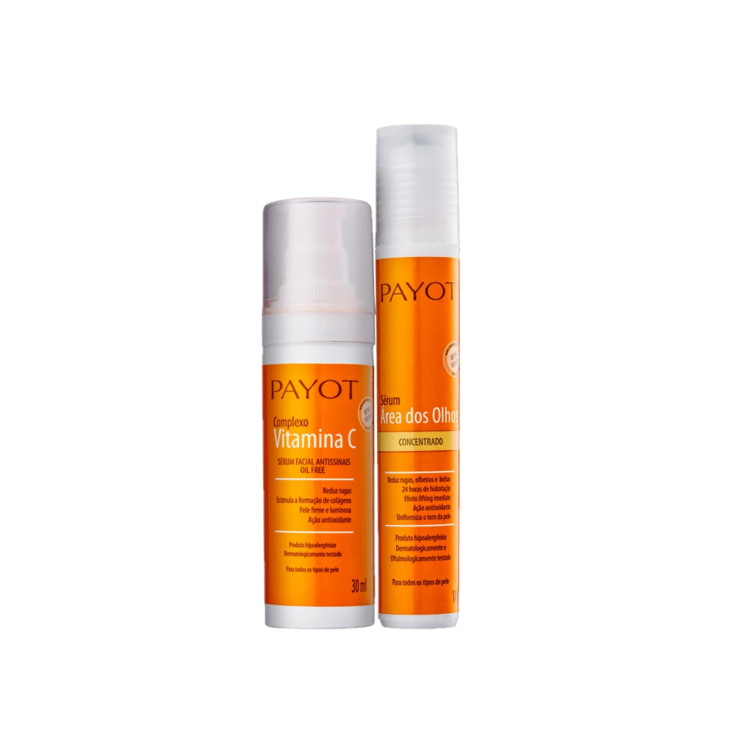 Payot Kit Complexo Vitamina C E Serum Para Area Dos Olhos