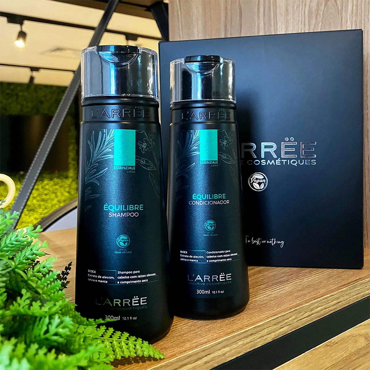 Produto Kit_LARREE_Equilibre_Shampoo_Condicionador_e_Argan_e_Baobab_Oleo_Evas_3