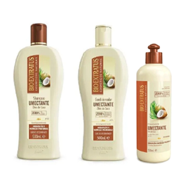 Bio Extratus Umectante Óleo De Coco (Shampoo+Condicionador+Finalizador 500g)