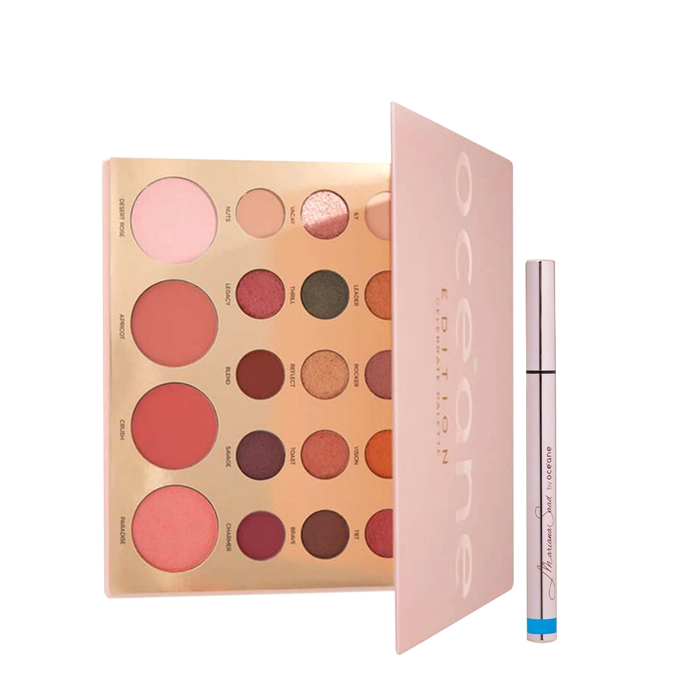 Produto Kit_Oceane_Edition_Celebrate_Palette_e_Caneta_Delineadora_Blue_Azul_Evas_1