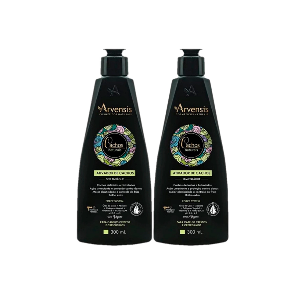 Kit Arvensis Crespos E Crespíssimos - Creme Ativador Cachos 300ml (2 Unidades)