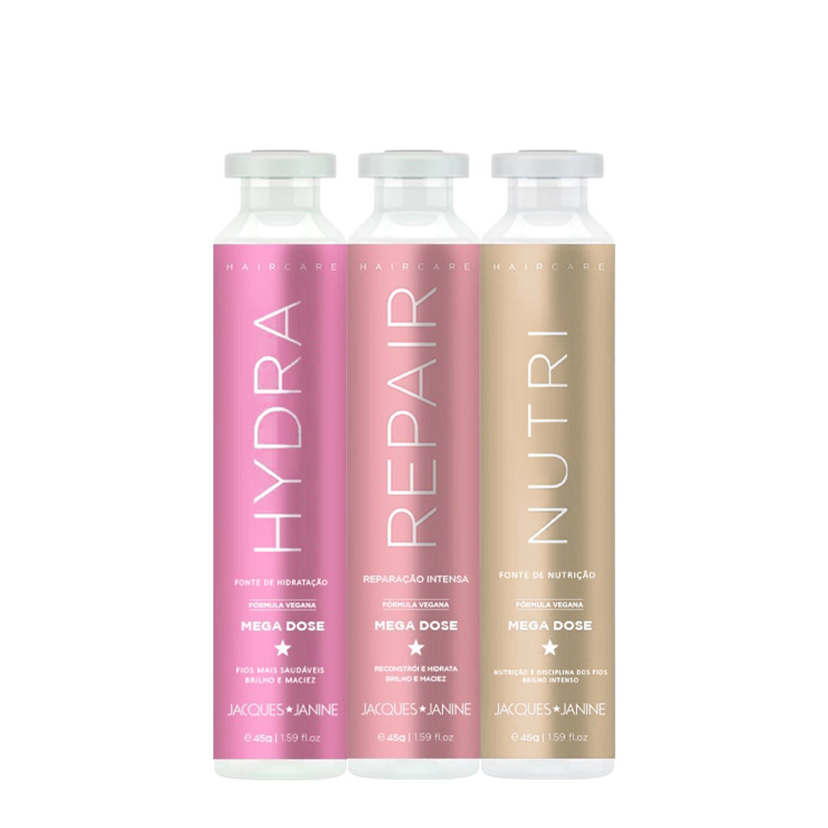 Kit Cronograma Ampolas Jacques Janine Nutrição (3 Produtos)