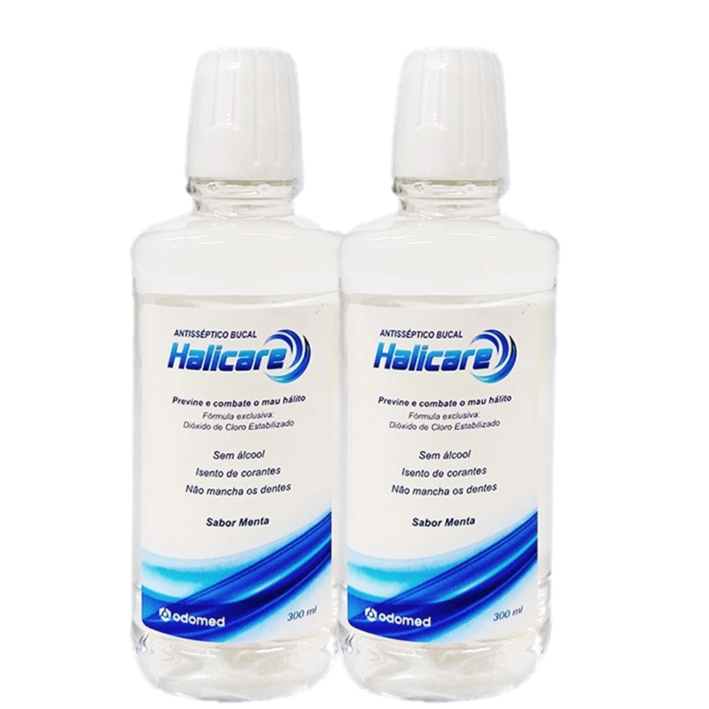 Kit Odomed Halicare - Enxaguante Bucal Antisseptico 300ml (2 Unidades)