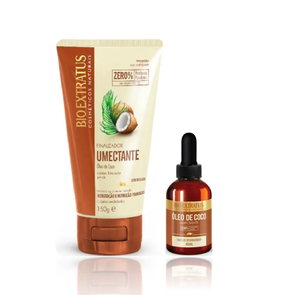 Bio Extratus Umectante De Óleo De Coco Finalizador Umectante 150g+Óleo Umectante 40ml