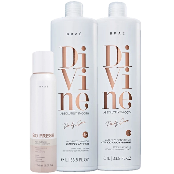 Braé Divine Anti Frizz Duo 1L E So Fresh 150ml