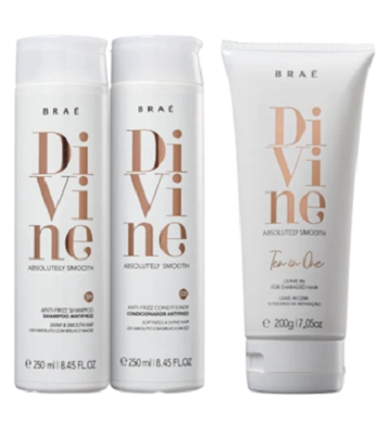 Kit Braé Divine Shampoo E Condicionador 250ml Leave-in 200ml