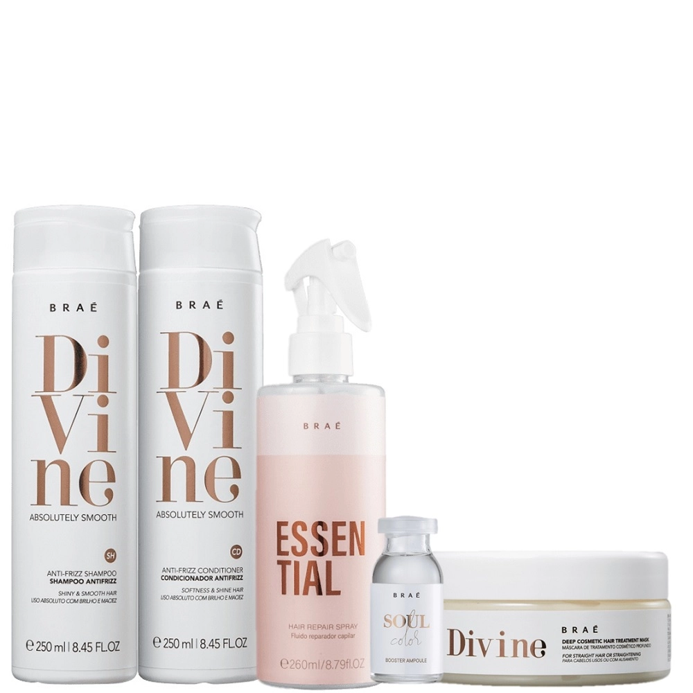 Kit Braé Divine Essential Color Booster (5 Produtos)