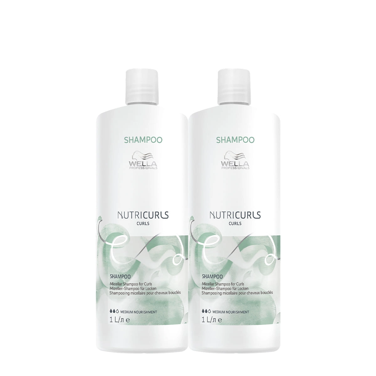 Kit Wella Professionals NutriCurls - Shampoo 1L (2 Unidades)