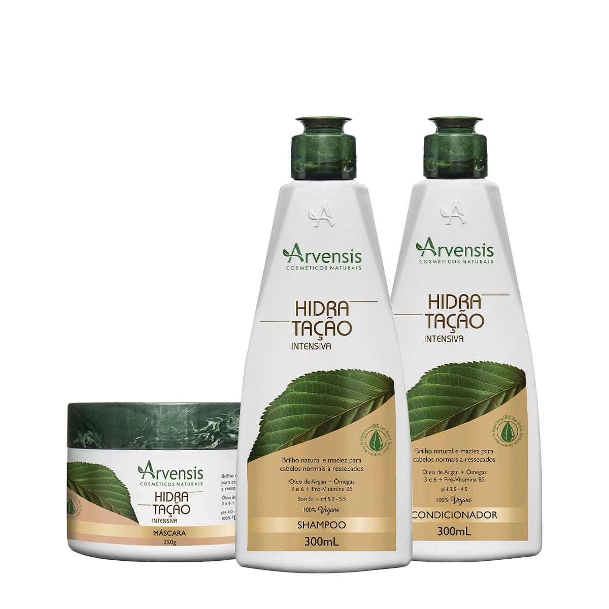 Produto Kit_Arvensis_Cosmeticos_Naturais_Hidratacao_Intensiva_Shampoo_Condicionador_Mascara_Evas_1