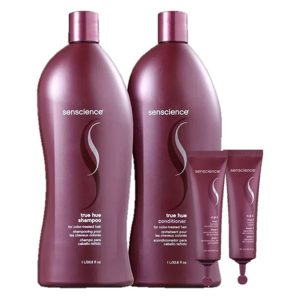 Produto Kit_Senscience_True_Hue_Duo_1L_CPR_Tratamento_Reconstrutor_2x25ml_Evas_1