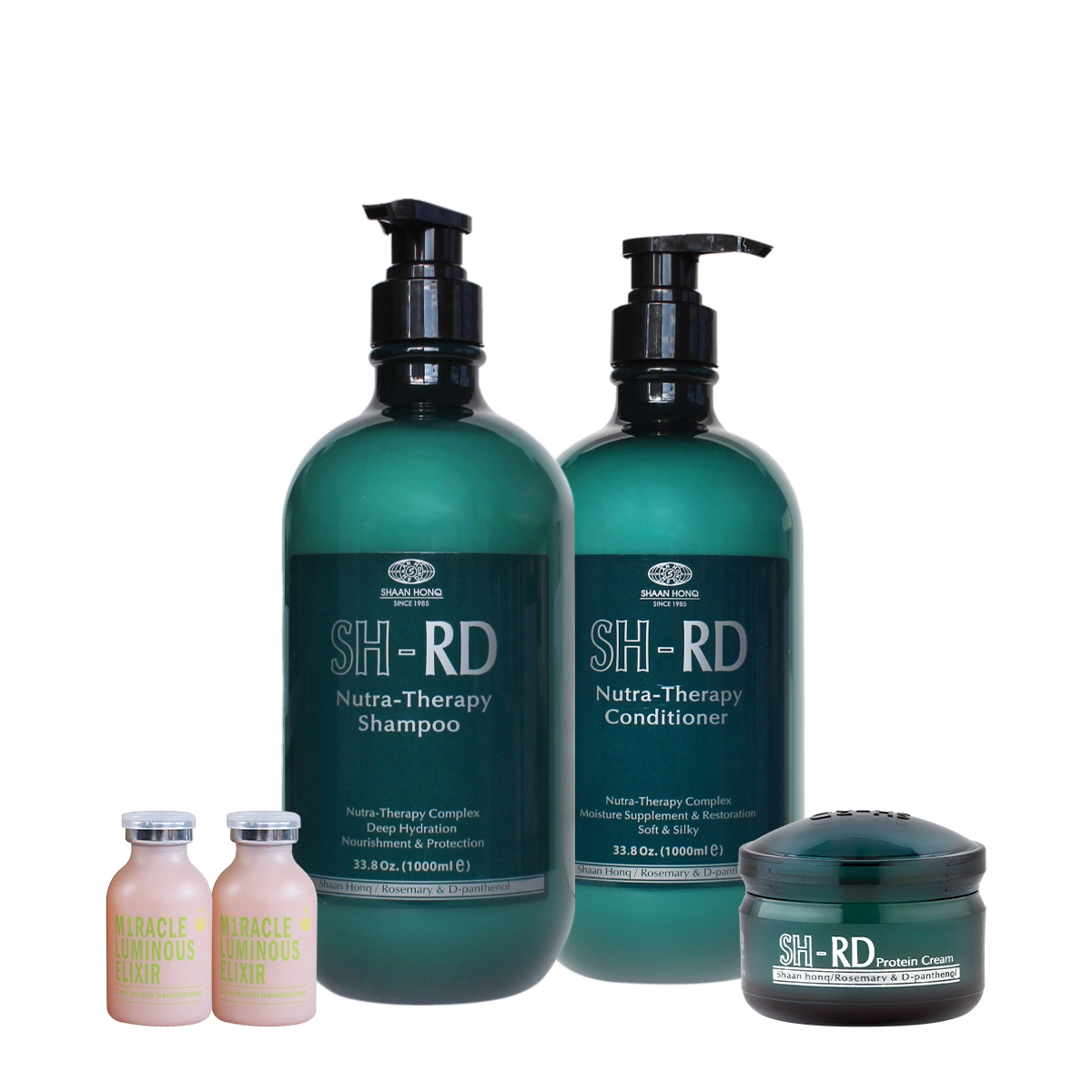 N.P.P.E. SH-RD Nutra Therapy Condicionador Shampoo Proteína E Ampola Elixir (5 Produtos)
