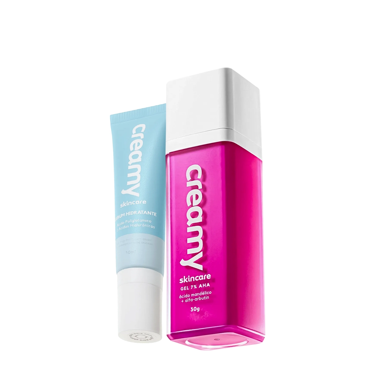 Kit Creamy Ácido Mandélico Gel Antiacne E Sérum Hidratante (2 Produtos)