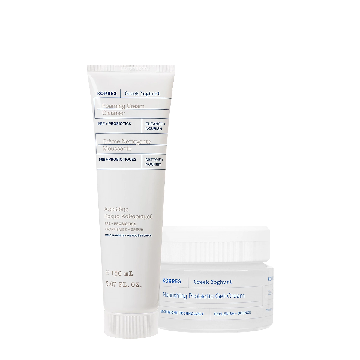 Kit Korres Greek Yoghurt Espuma Creme Facial (2 Produtos)