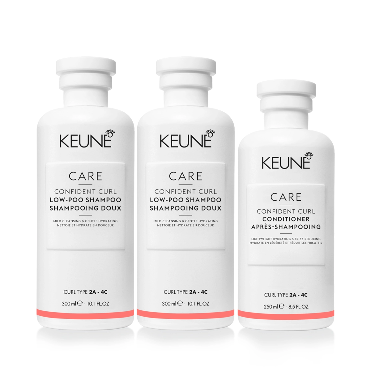 Kit Keune Care Confident Curl Shampoo Extra E Condicionador (3 Produtos)