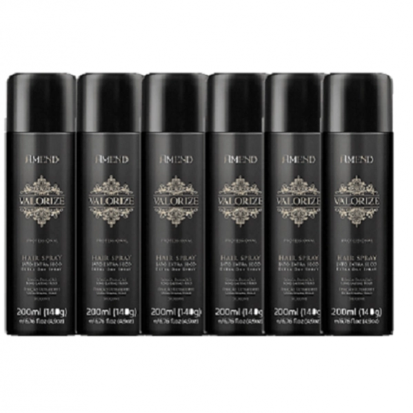 Amend Valorize Hair Spray Fixador Ultra Forte 200ml 6 Unidades