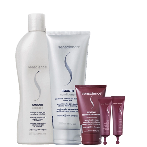 Senscience Smooth Home Care Duo Renewal Mask 150ml E CPR Tratamento Reconstrutor 2x25ml