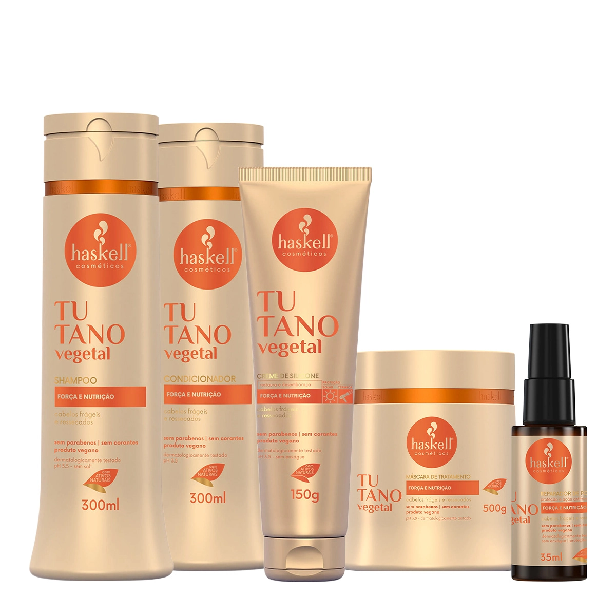 Kit Haskell Tutano Completo Força Extra (5 Produtos)