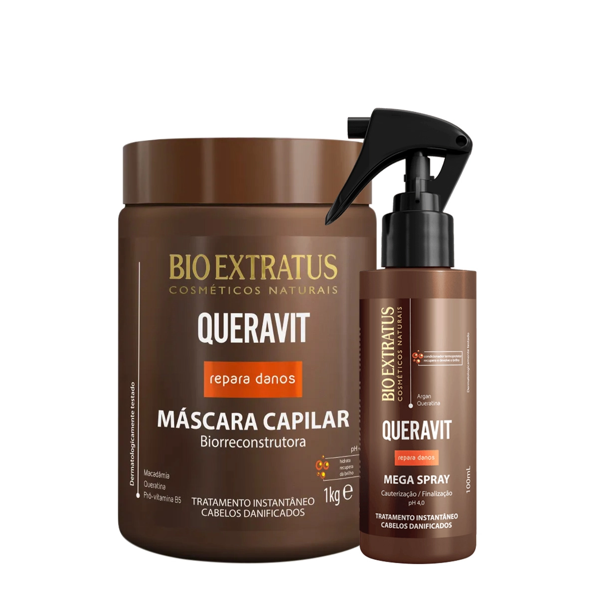 Bio Extratus Queravit Condicionador E Máscara Capilar Grande (2 Produtos)