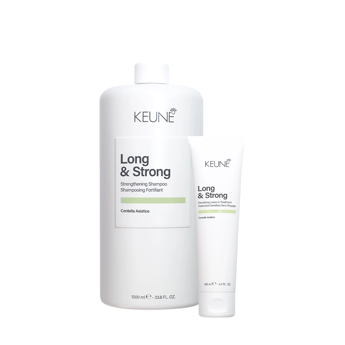 Kit Keune Long & Strong Shampoo E Leave-in Limpeza Fortalecedora 2 Produtos