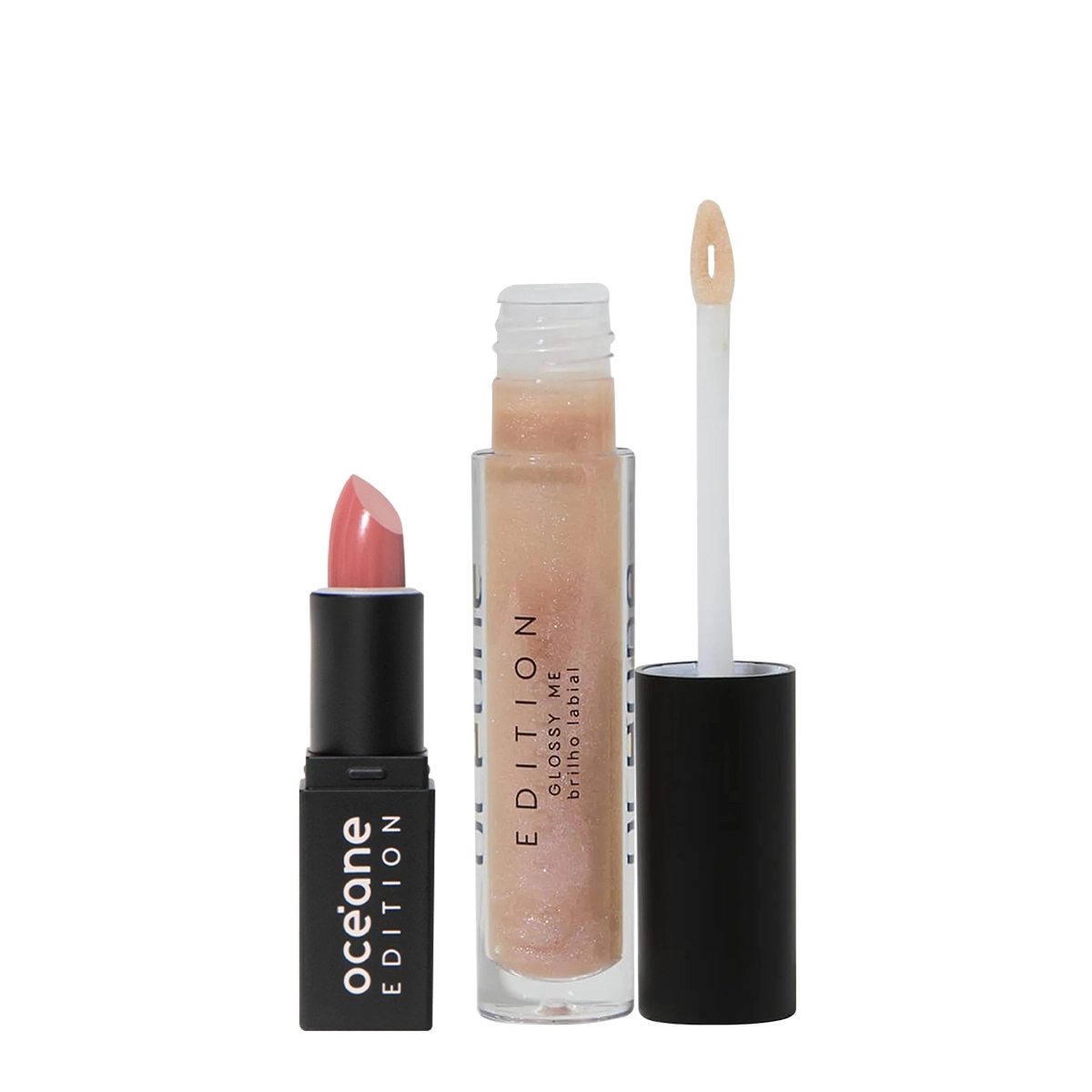 Kit Océane Edition Mini Lipstick Sienna Nude E Glossy Me Glazed (2 Produtos)
