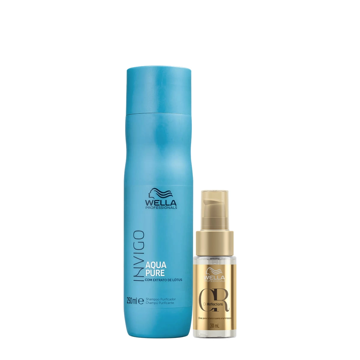 Wella Professionals Invigo Balance Aqua Pure Shampoo Antirresiduos 250ml E Oil Reflections 30ml