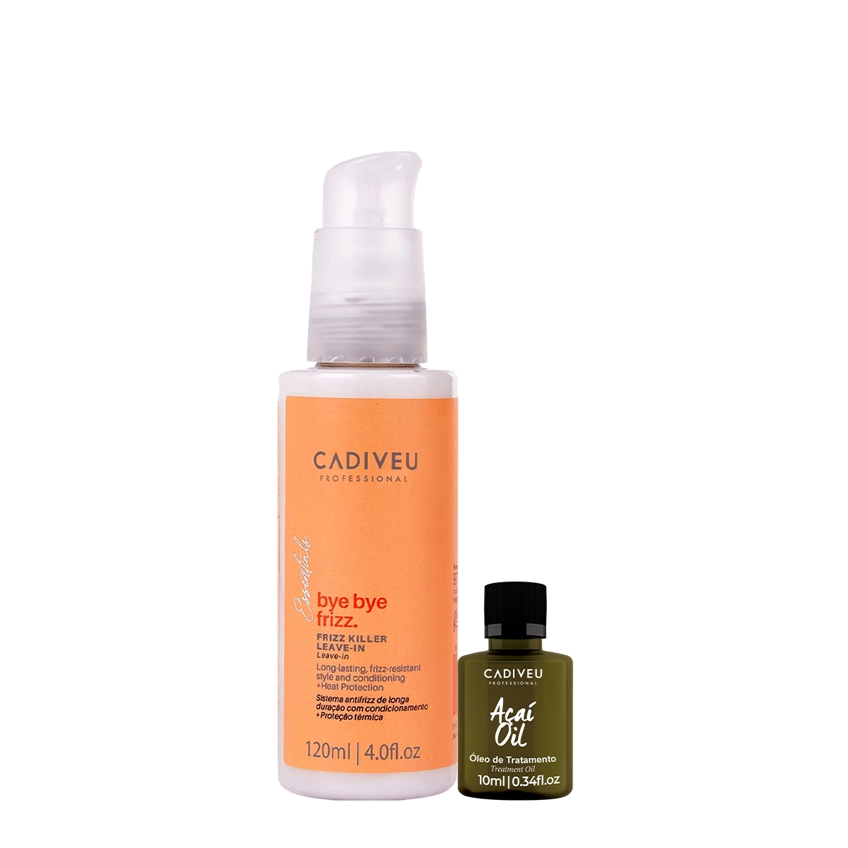 Kit Cadiveu Professional Açaí Oil E Bye Bye Frizz Leave-in (2 Produtos)