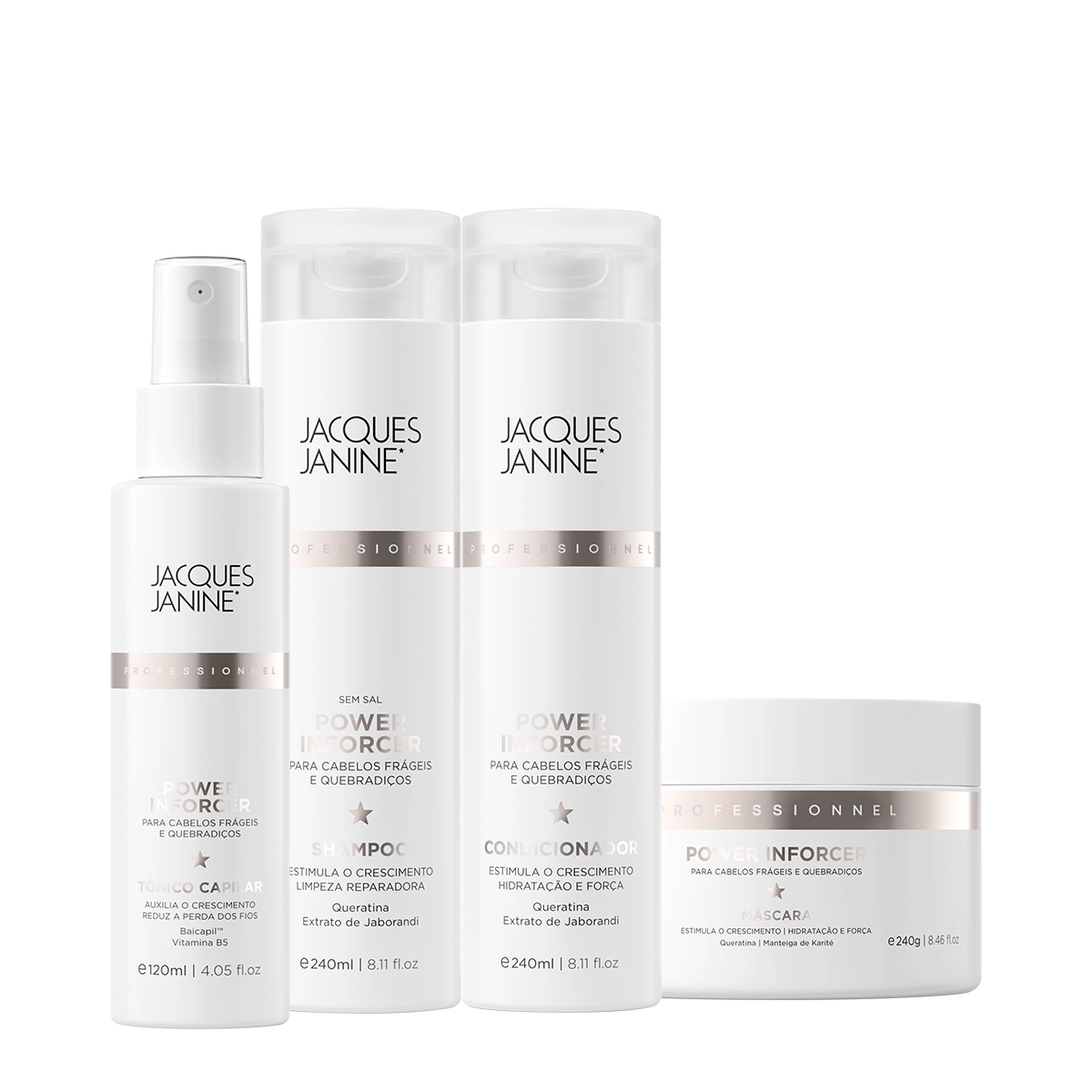Produto Kit_Jacques_Janine_Professionnel_Power_inforcer_Shampoo_Condicionador_Mascara_e_Tonico_Evas_1