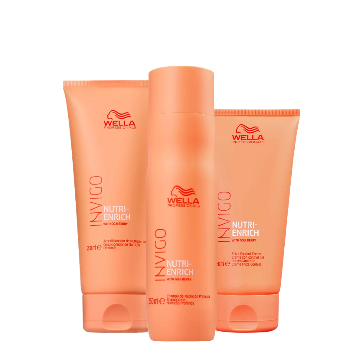 Kit Wella Professionals Invigo Nutri-Enrich Antifrizz Duo Leave-in (3 Produtos)