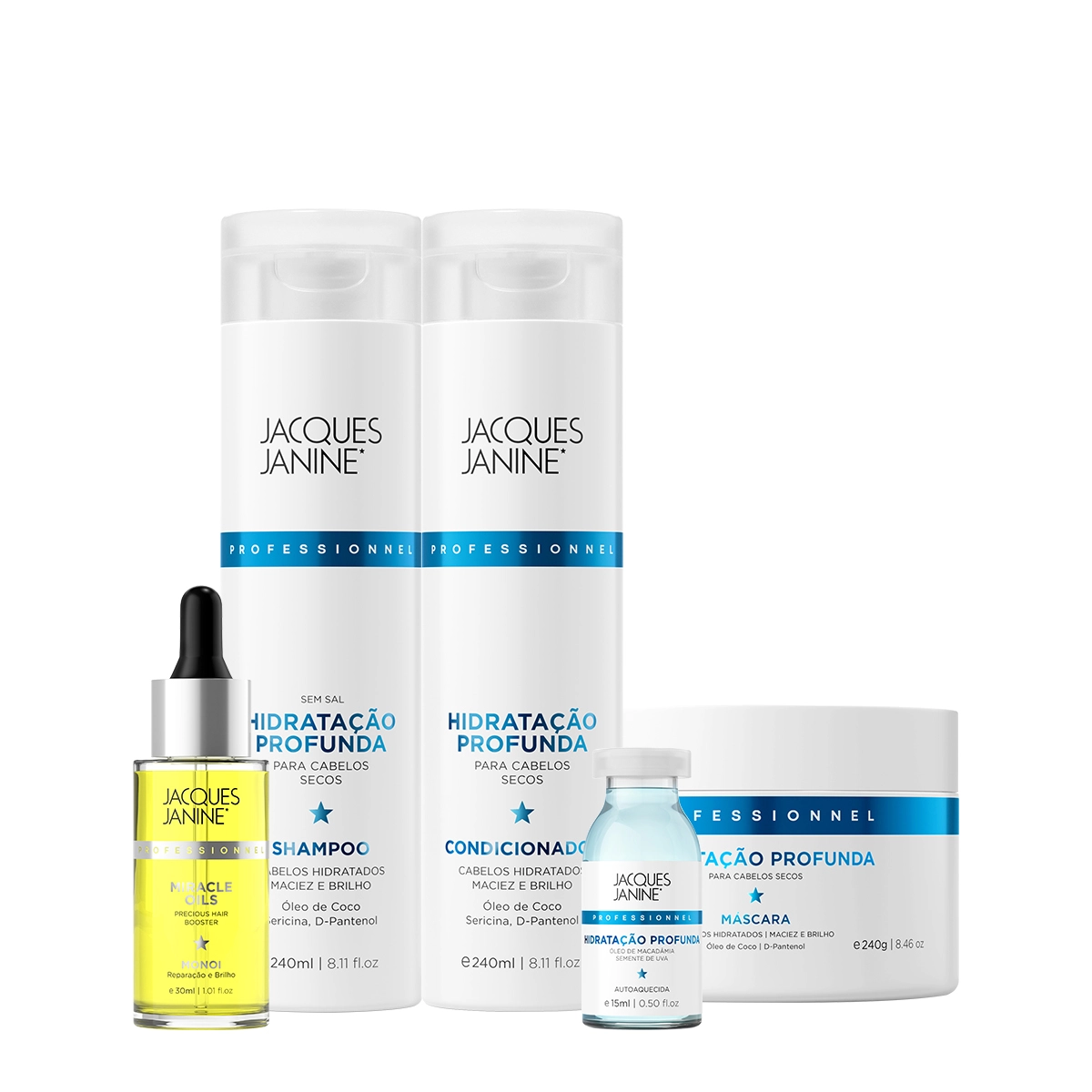 Kit_Jacques_Janine_Hidratacao_Profunda_Shampoo_Condicionador_Mascara_Ampola_e_Miracle_Oils_Monoi_Evas_1 Produto Kit_Jacques_Janine_Hidratacao_Profunda_Shampoo_Condicionador_Mascara_Ampola_e_Miracle_Oils_Monoi_Evas_1