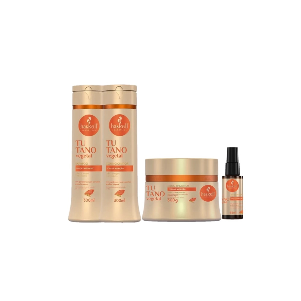 Kit Haskell Tutano Cabelos Danificados (4 Produtos)