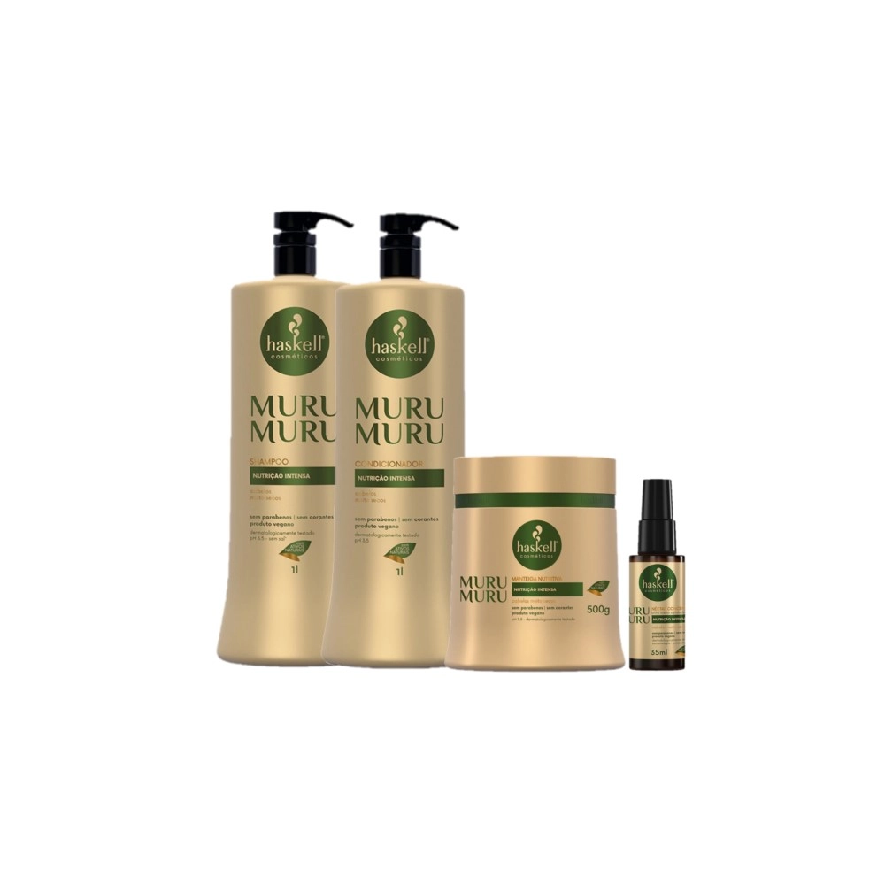Kit Haskell Murumuru Máscara Néctar Concentrado (4 Produtos)