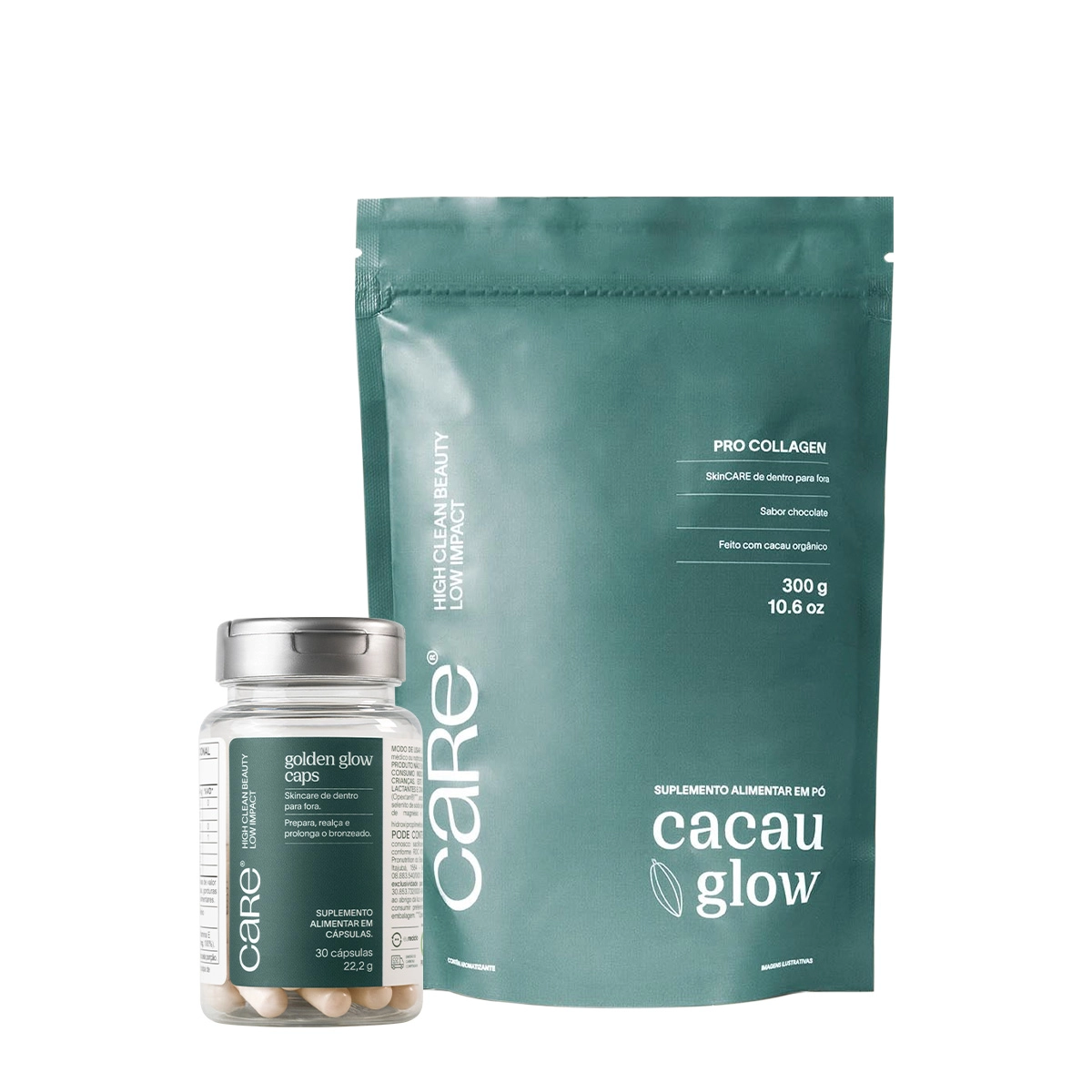 Kit_Care_Natural_Beauty_Cacau_Glow_Golden_Glow_Caps_Evas_1 Produto Kit_Care_Natural_Beauty_Cacau_Glow_Golden_Glow_Caps_Evas_1