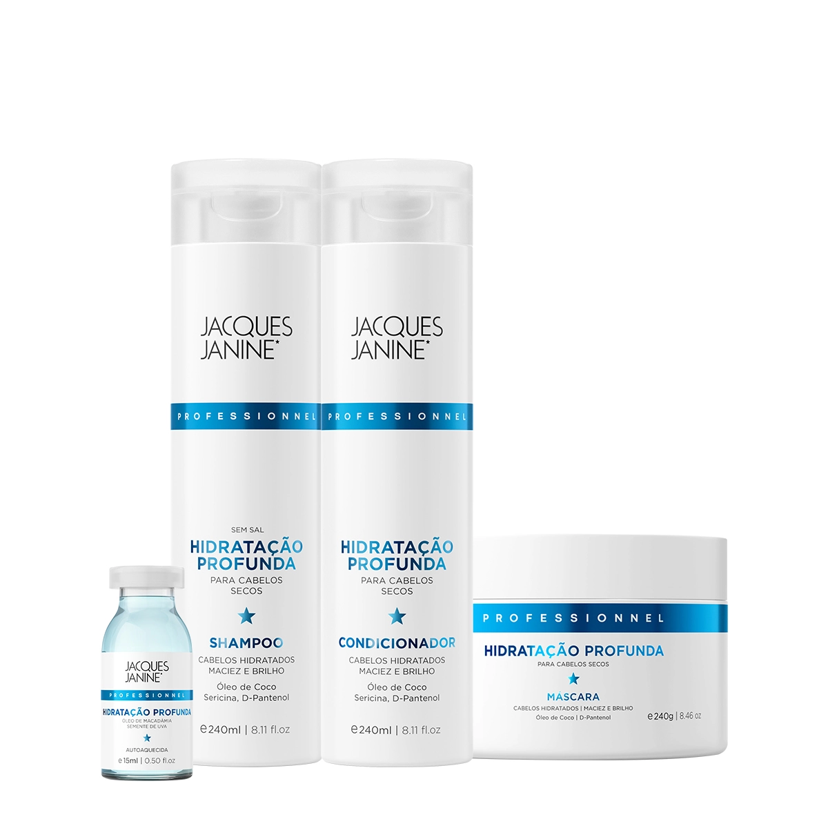 Kit_Jacques_Janine_Hidratacao_Profunda_Shampoo_Condicionador_Mascara_e_Ampola_Evas_1 Produto Kit_Jacques_Janine_Hidratacao_Profunda_Shampoo_Condicionador_Mascara_e_Ampola_Evas_1