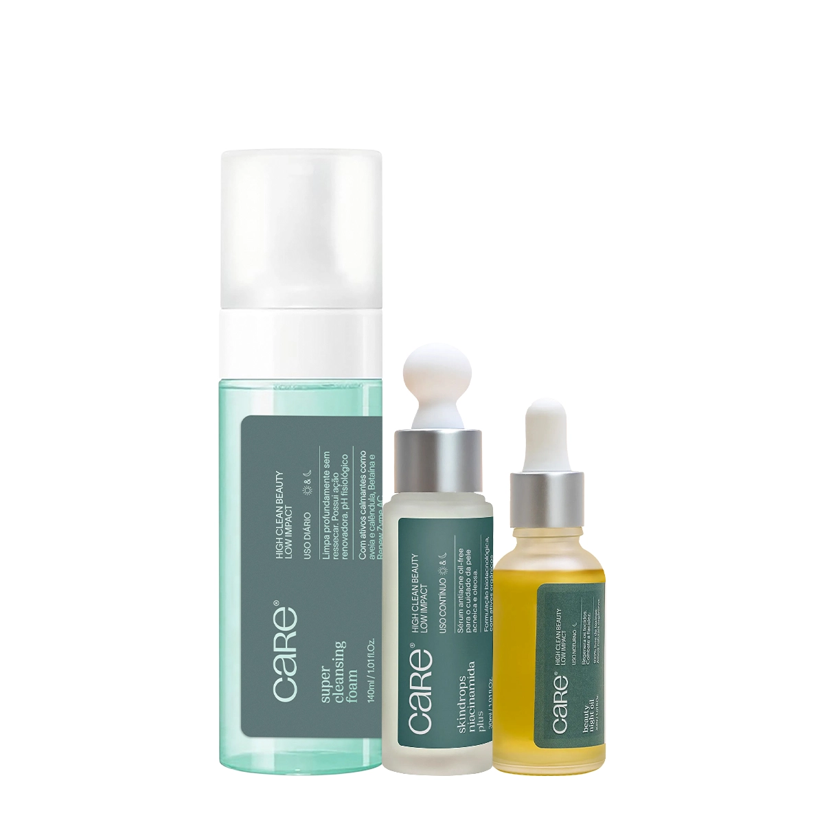 Produto Kit_Care_Natural_Beauty_Cleansing_Foam_Beauty_Night_Oil_Niacinamida_Evas_1