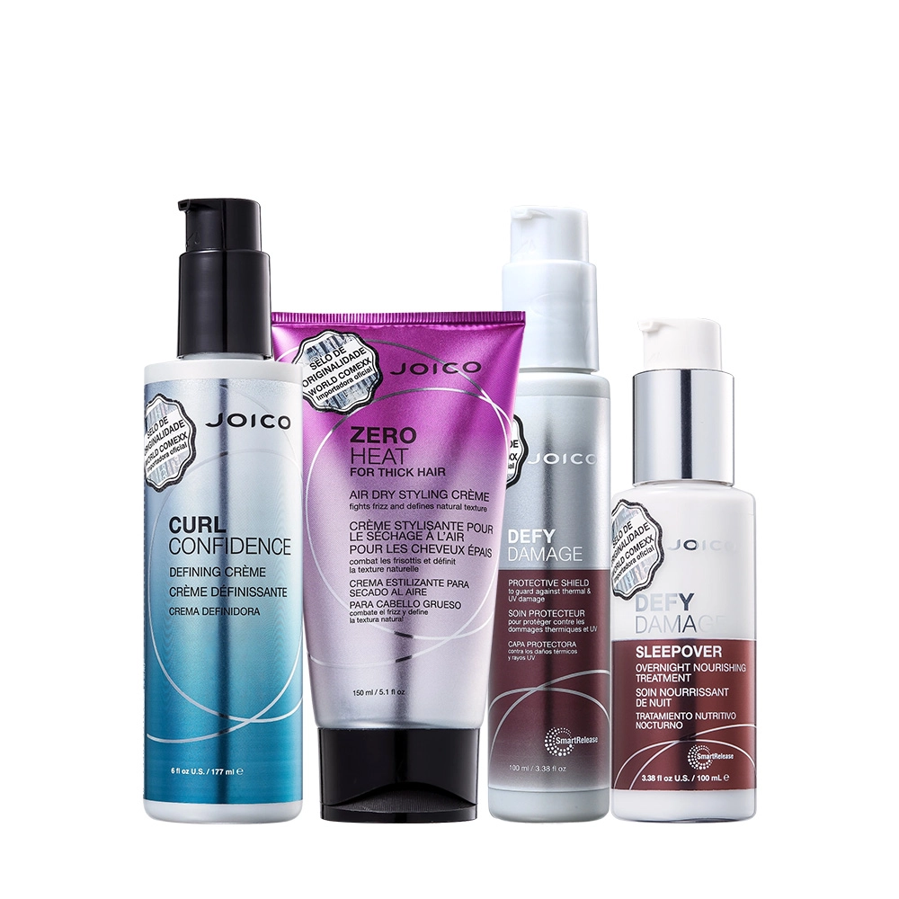 Kit Joico Defy Damage Heat Thick E Curl Confidence (4 Produtos)