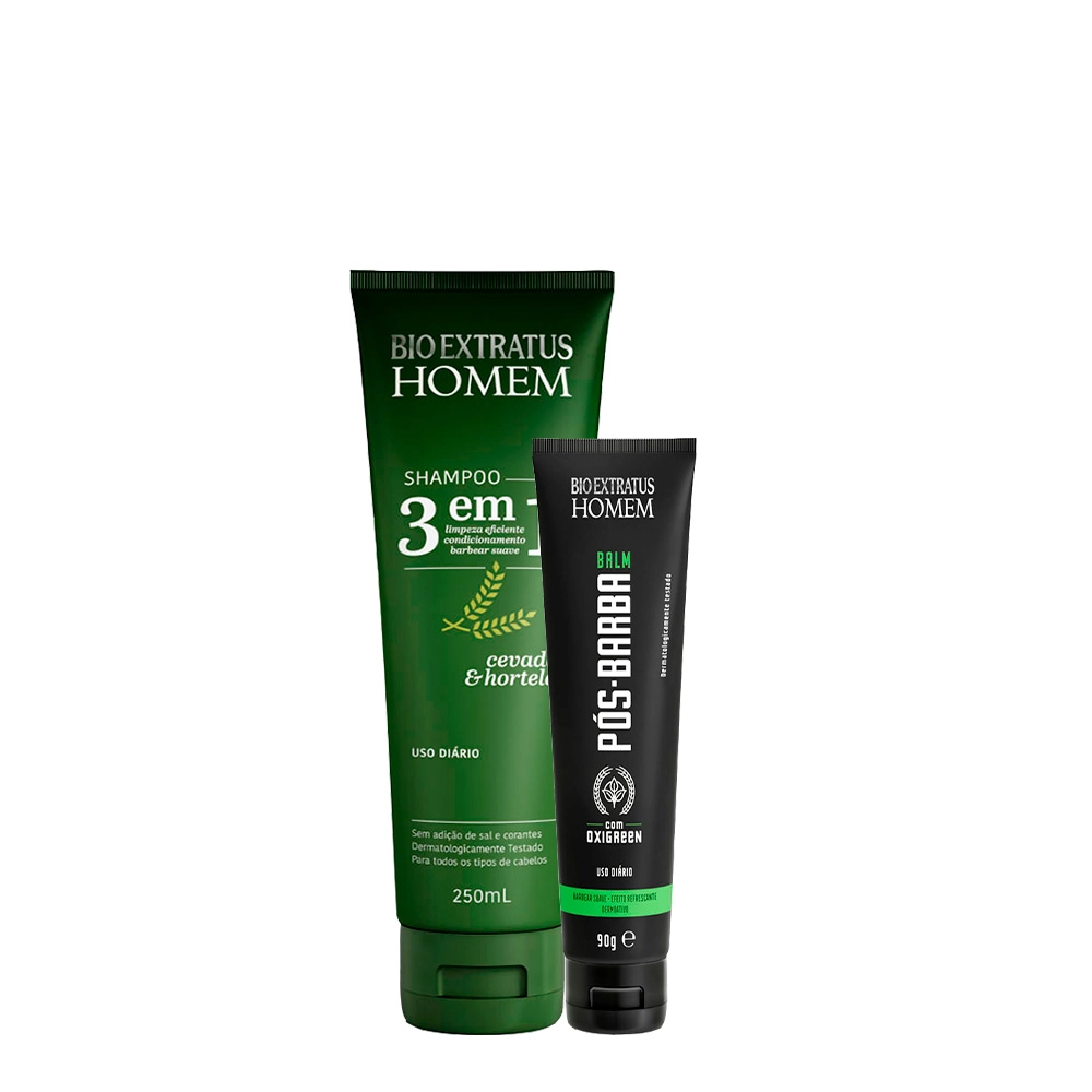 Kit Bio Extratus Homem Cabelo E Barba (2 Produtos)