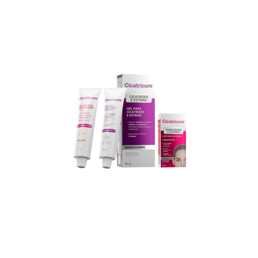 Kit Cicatricure Antissinais Estrias (3 Produtos)