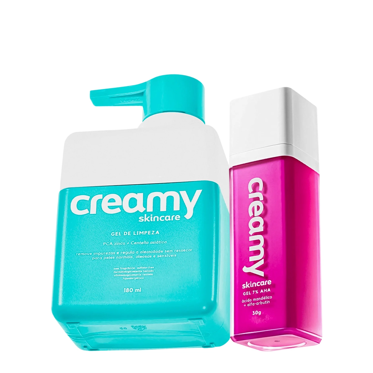 Produto Kit_Creamy_Acido_Mandelico_Gel_Antiacne_e_Gel_de_Limpeza_Evas_1