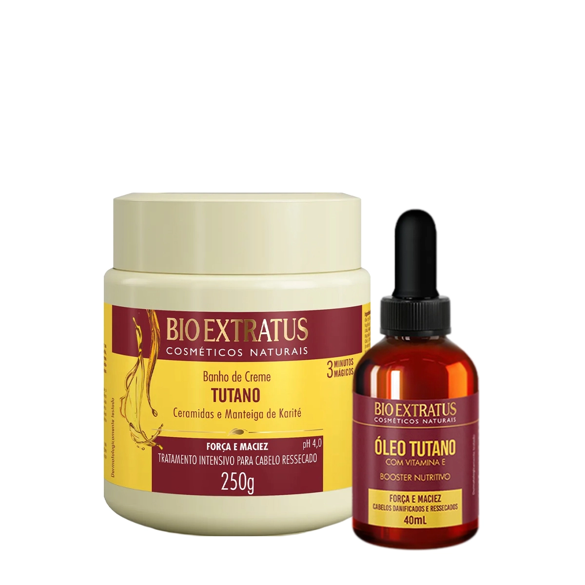 Kit Bio Extratus Tutano Vitamina E Booster Banho De Creme Oil (2 Produtos)