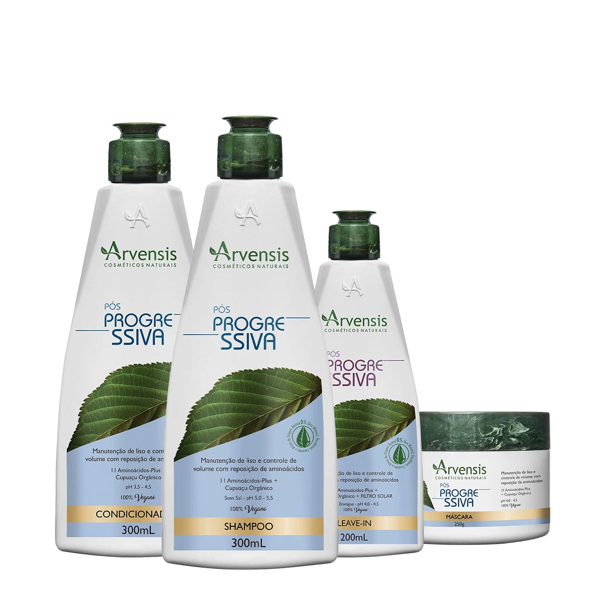 Produto Kit_Arvensis_Pos_Progressiva_Shampoo_Condicionador_Mascara_Leave-in_Evas_1