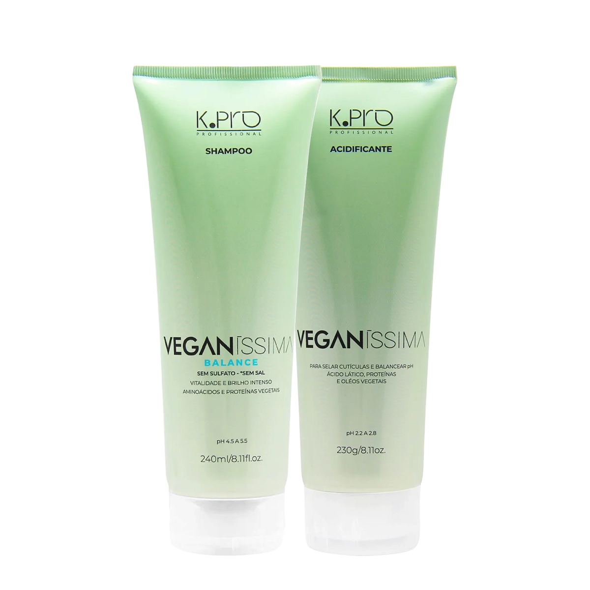 Kit K.Pro Veganíssima Balance Shampoo E Acidificante (2 Produtos)