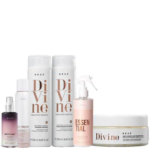Braé Divine Duo 250ml Mascara 200ml Essential 260ml Beauty Sleep 100ml E So Fresh 150ml